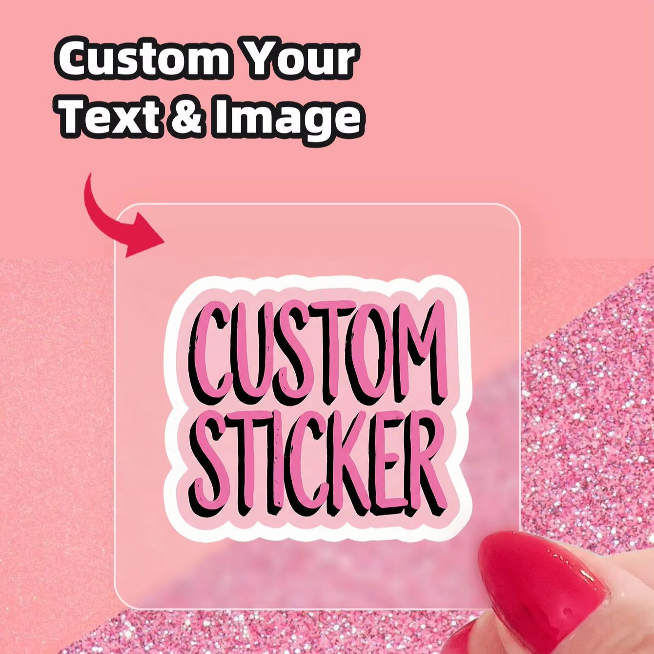 Personalised Candle Label - 1-180 шт. персонализированных квадратных наклеек для