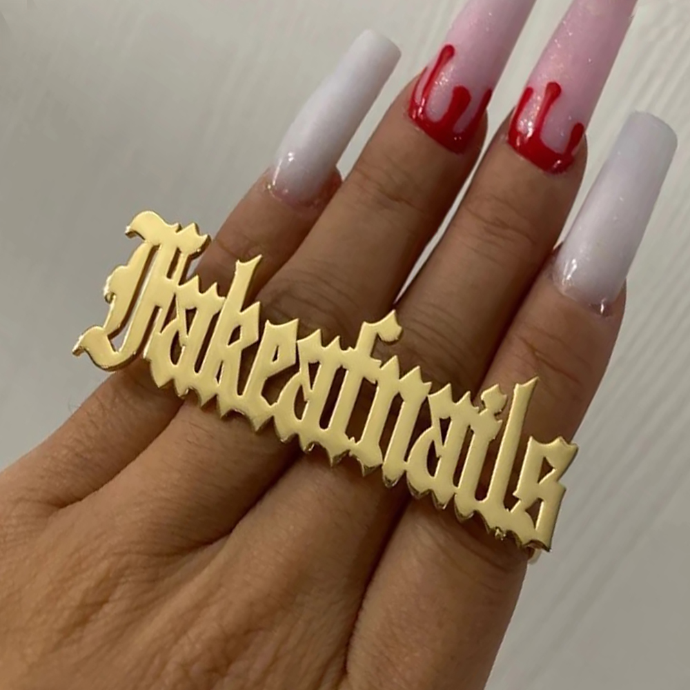 Initial Ring Custom - Кольцо с именем на заказ для