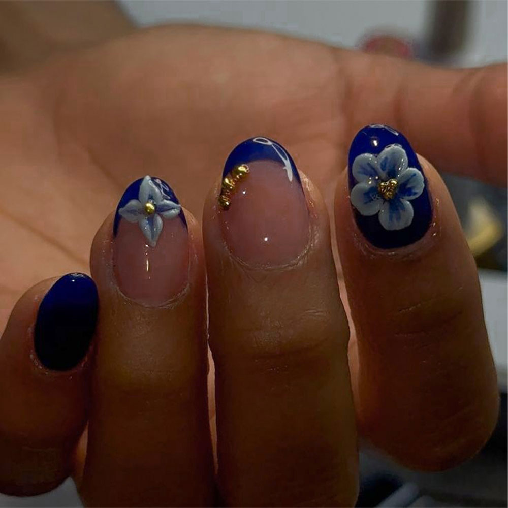 Pressed Flower Art - 24 шт. коротких овальных 3D-наклеек для