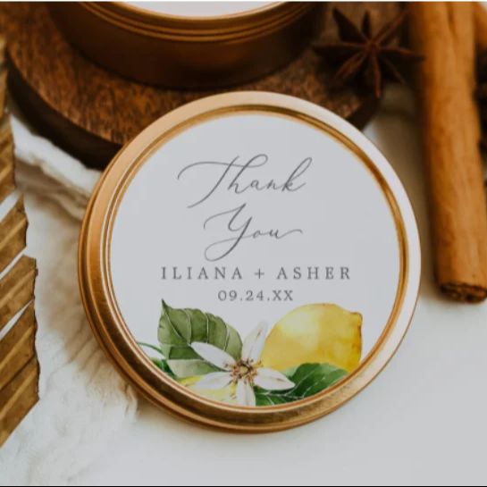 Пользовательские лимонные свад – обзор и цена Personalised Candle Label