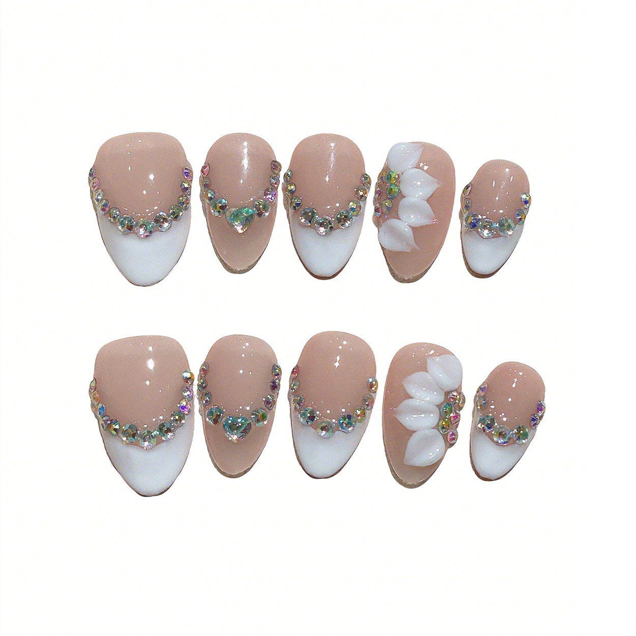 Набор из 10 коротких накладных – обзор и цена Pressed Flower Art