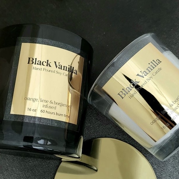 Наклейка на заказ с логотипом  – обзор и цена Personalised Candle Label