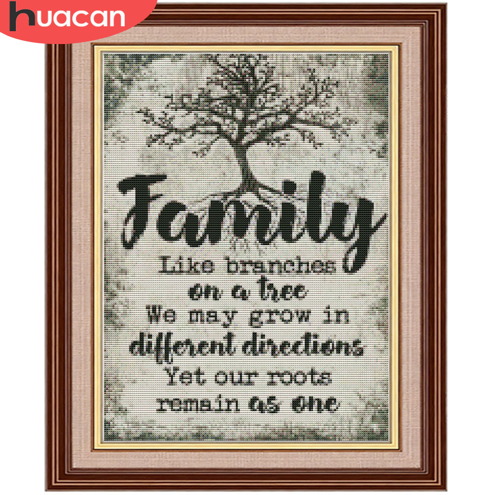 Набор для вышивания крестиком  – обзор и цена Family Tree Print