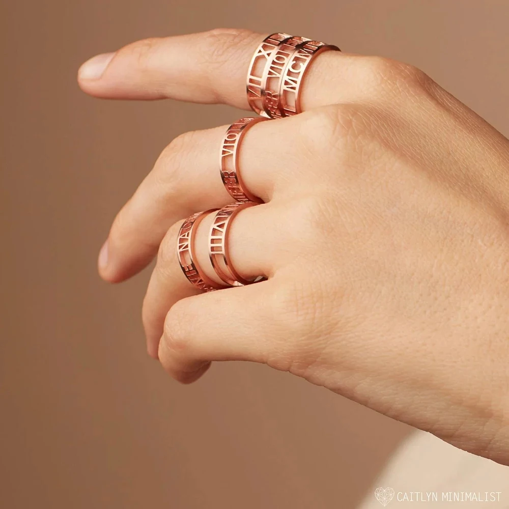 Персонализированное открытое к – обзор и цена Initial Ring Custom