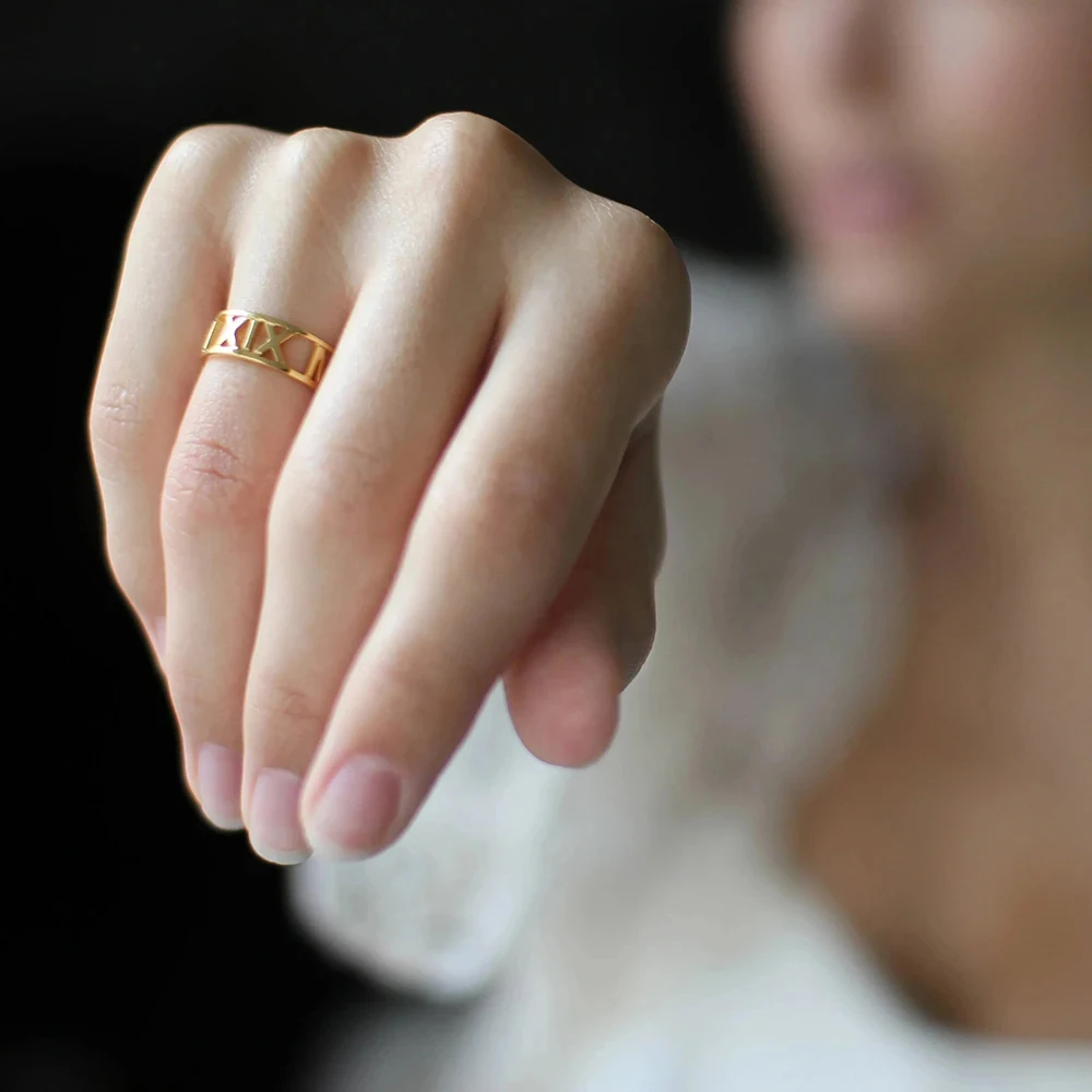 Персонализированное открытое к – обзор и цена Initial Ring Custom