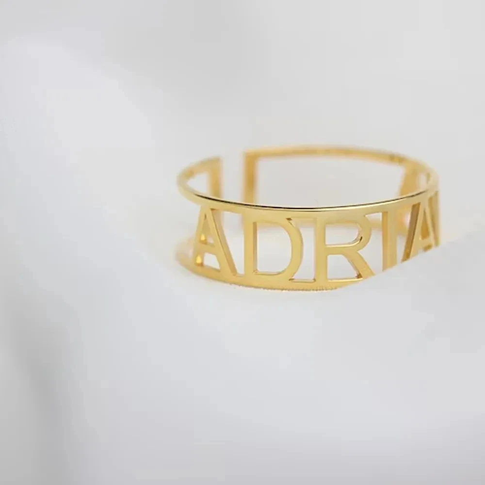 Персонализированное открытое к – обзор и цена Initial Ring Custom